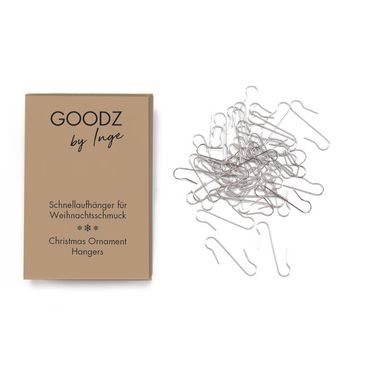 Schnellaufhänger S-Haken 100 Stk 4cm silber