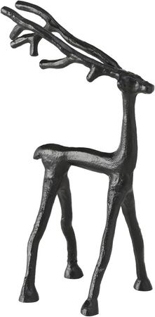 Figur Frody Hirsch Aluminium schwarz H 29cm Stückpreis