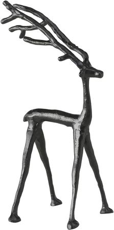 Figur Frody Hirsch Aluminium schwarz H 35cm Stückpreis