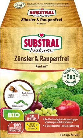 Substral Naturen Bio Zünsler-und Raupenfrei XenTari 8x2,5g
