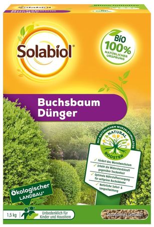 Solabiol Buchsbaum-Dünger mit Wurzelaktivator, 1,5 kg