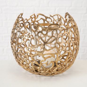 Windlicht Fidan Aluminium Ø28 cm H26 cm gold Stückpreis