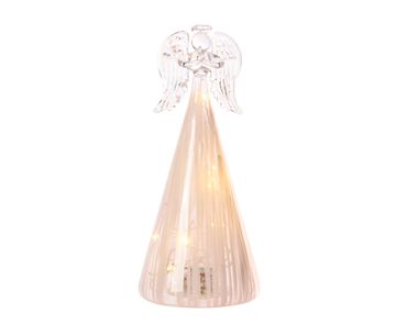 LED-Engel Glas 18,5 cm batteriebetrieben