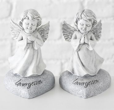 Dekofigur Gravy Engel 2sort. Kunstharz H.17 cm  Stückpreis