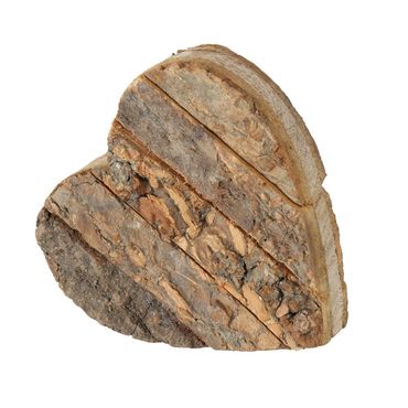 Dekoaufsteller Gerda Herz Mangoholz Dunkelbraun L.20 cm B.18 cm