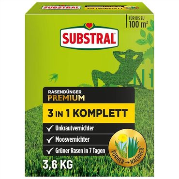 Substral Rasendünger Premium 3in1 komplett 3,6 kg