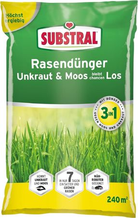 Substral Rasendünger Unkraut & Moos bleibt chancenLOS 7,2 kg