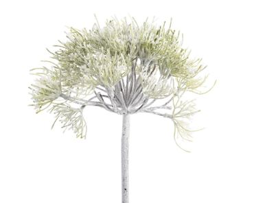 Blume Kunstblume am Stiel grün weiß Ø 20x 58 cm