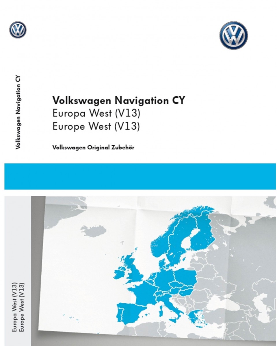 Original VW Volkswagen Navi Navigationsdaten Europa V13 Update RNS 510 /  810