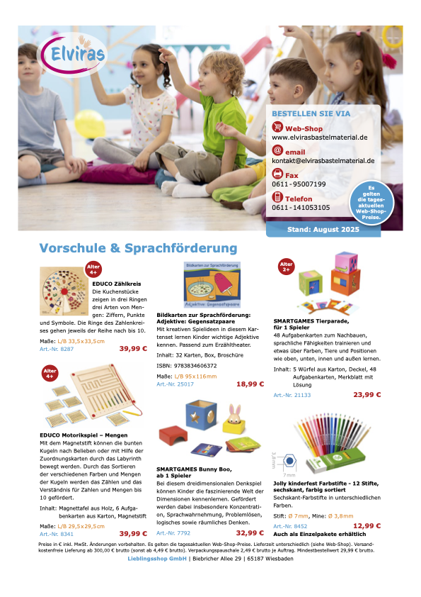 Broschüre Vorschule und Sprachförderung