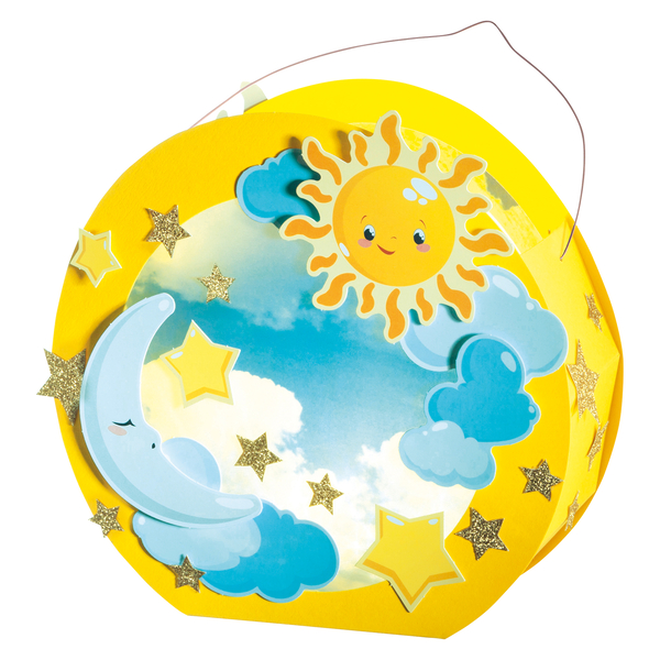 Weewooday Laternen Bastelset - 4x Sankt Martin Laternen Mit Transparentpapier Zum Selbergestalten