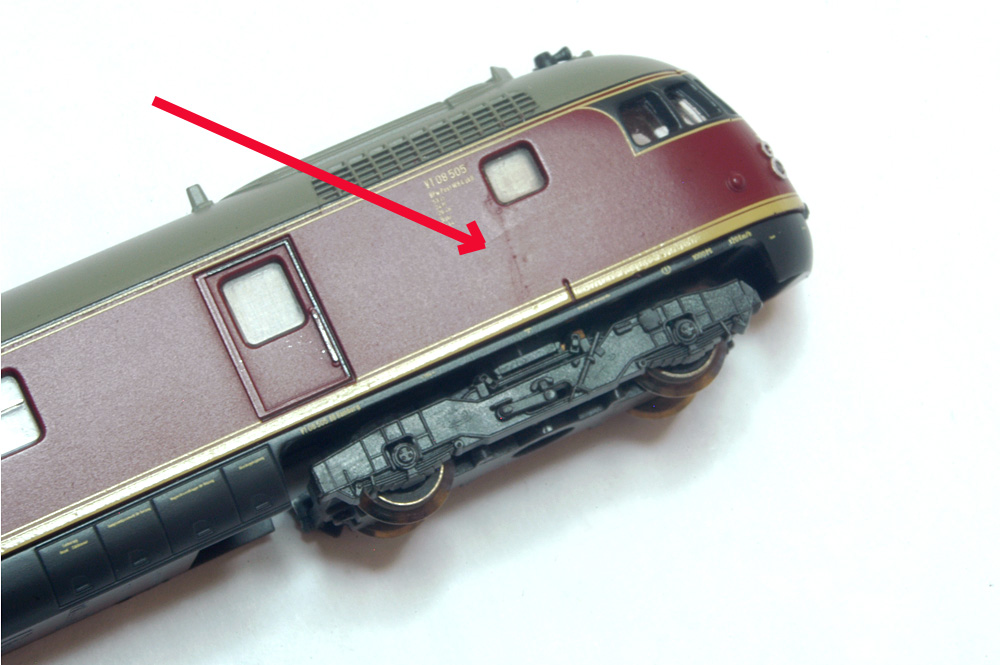 Arnold Spur N HN2001 Zugset Dieseltriebwagen VT 08.5 der DB Helvetia ...