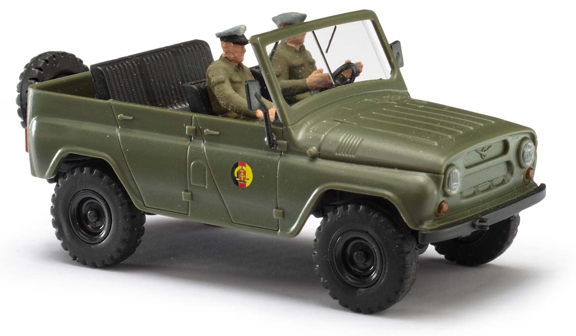 Busch H Gel Ndewagen Uaz Der Nva Mit Fahrer