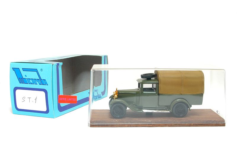 Micarola 1:43 ST1 Militär-Fahrzeug auf Basis eines Citroen C4F von 1930 Auto Neu