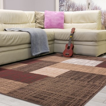 Kurzflor Teppich Modern Esszimmer Wohnzimmer Rechteck Modern Beige ... Kurzflor Teppich Modern Esszimmer Wohnzimmer Rechteck Modern Beige ...