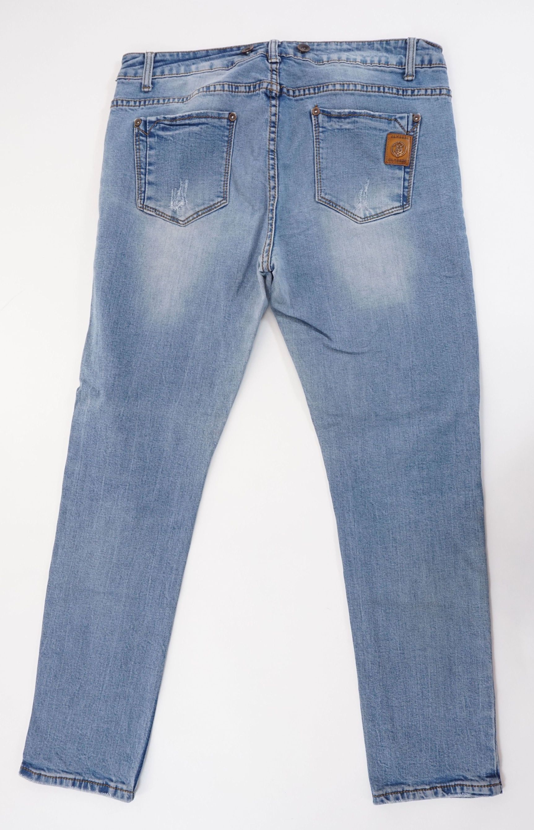Jeans donna Cudi W29 L26 29/26 blu pietra azzurro distrutto stretch dritto A249 Jeans donna Cudi W29 L26 29/26 blu pietra azzurro distrutto stretch dritto A249