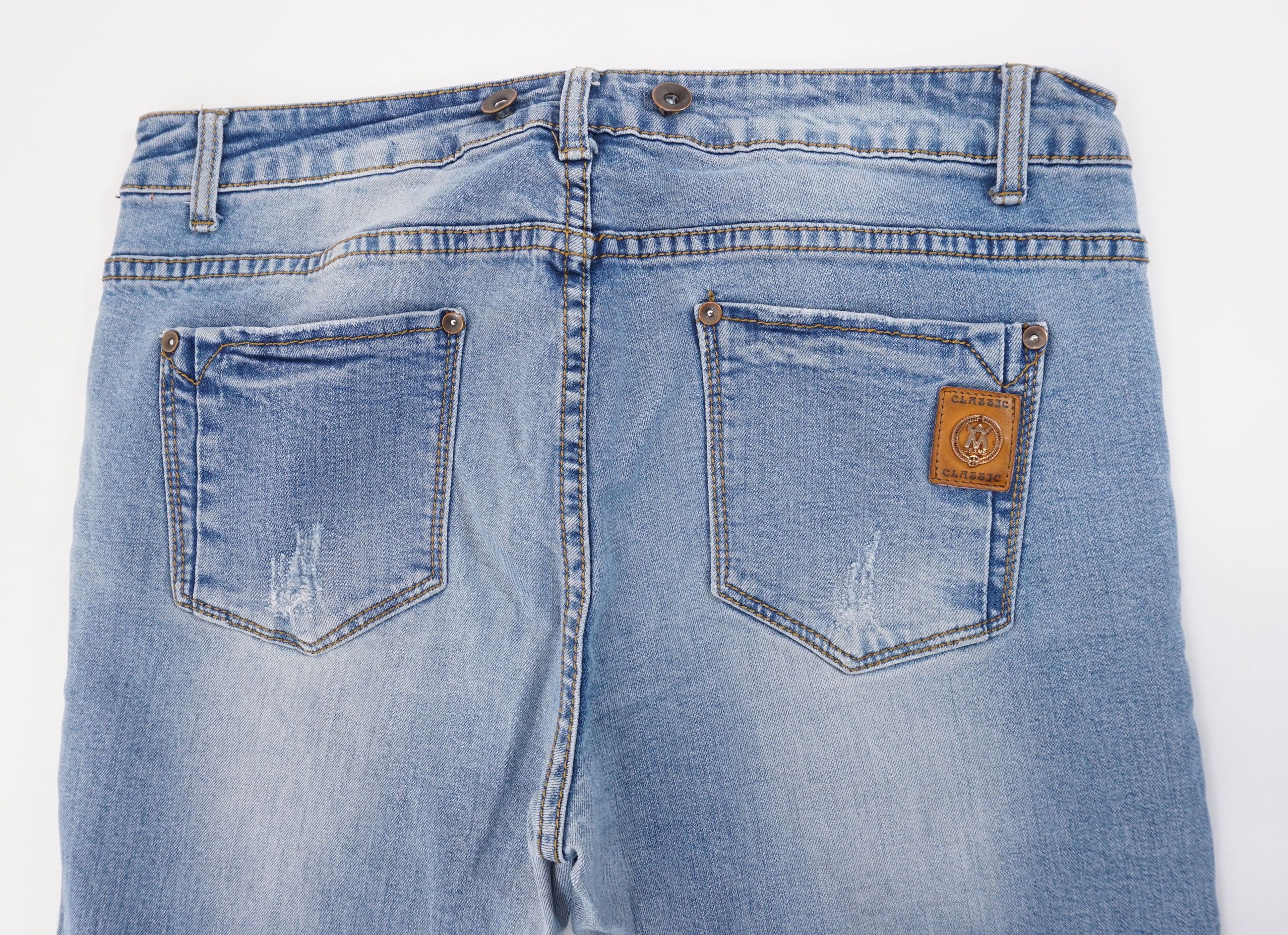 Jeans donna Cudi W29 L26 29/26 blu pietra azzurro distrutto stretch dritto A249 Jeans donna Cudi W29 L26 29/26 blu pietra azzurro distrutto stretch dritto A249
