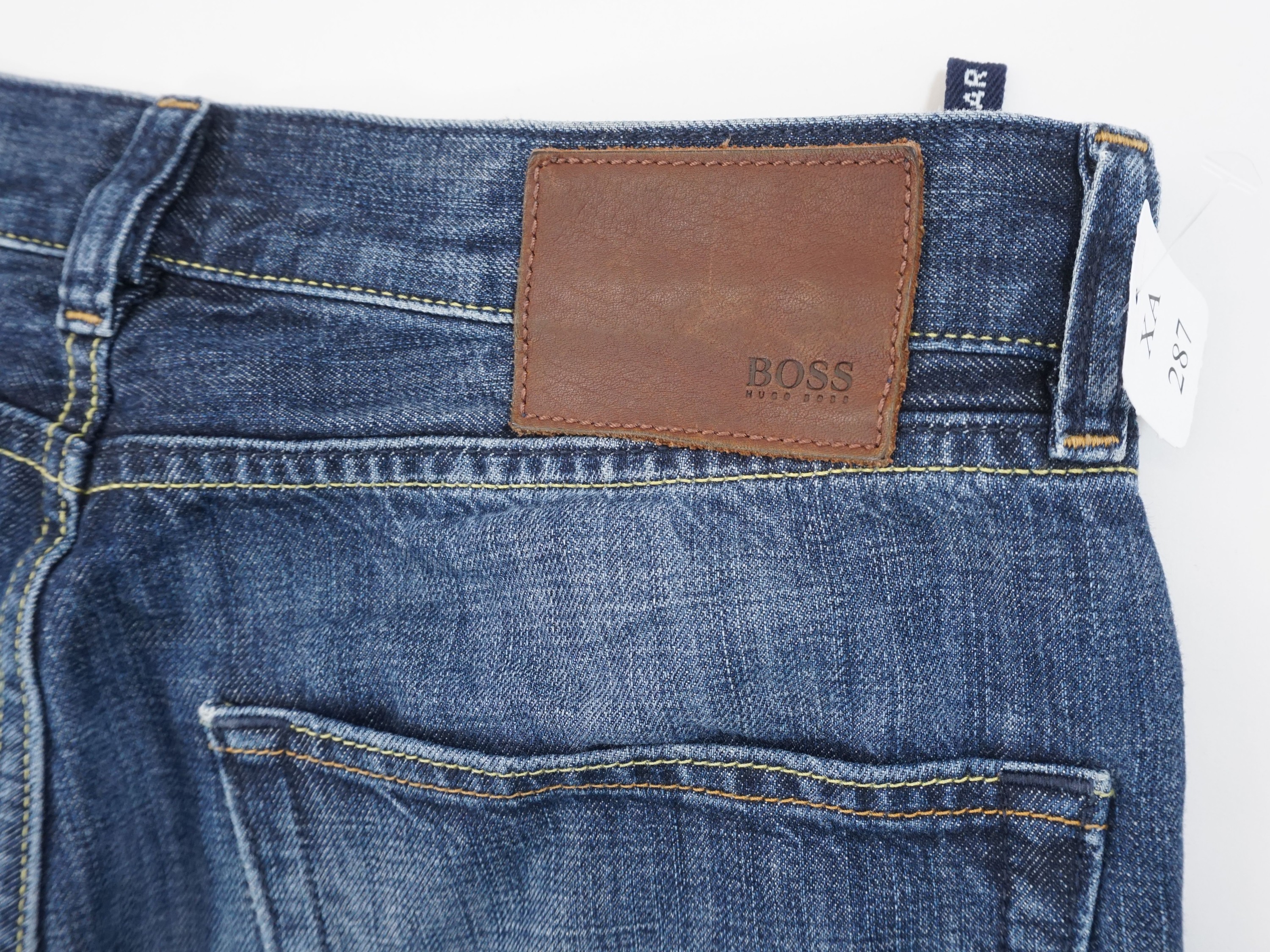 HUGO BOSS Denim Pants メンズ　W34 L34 Hugo Boss Orange Jeans 34x34 Blue Denim Straight Leg Slim