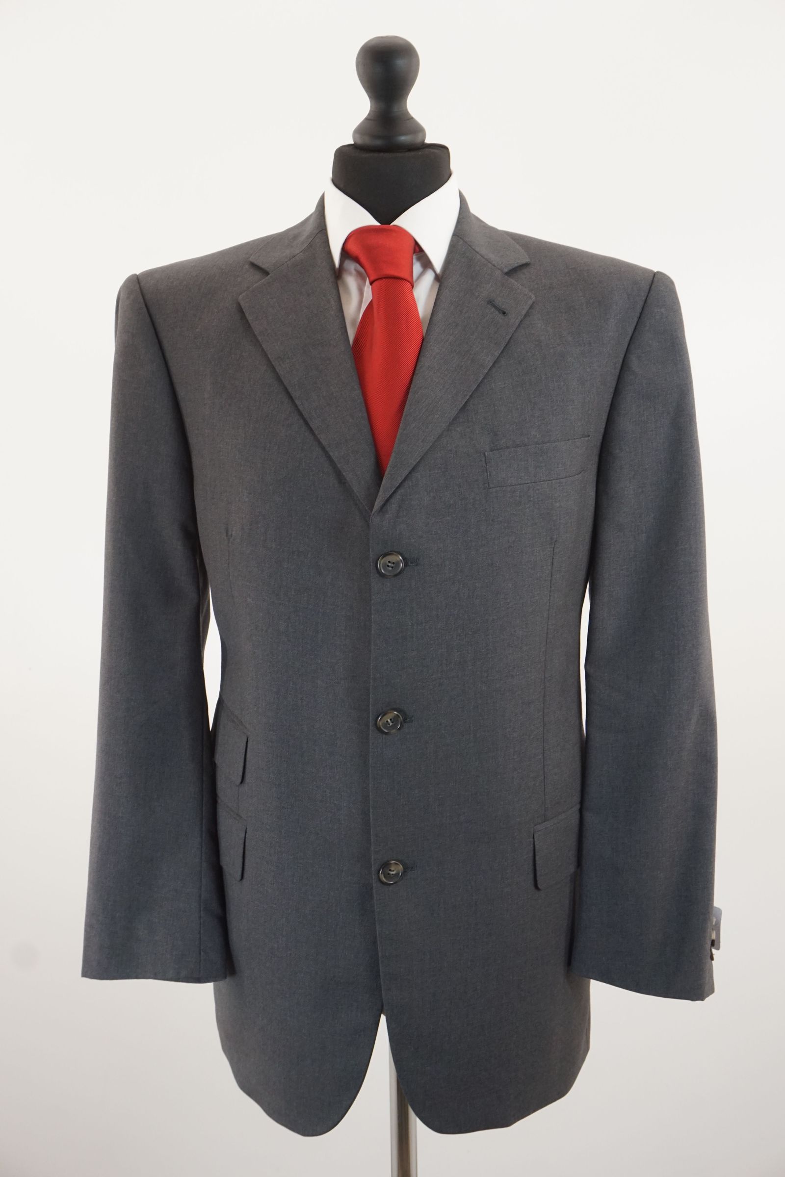 SÖR Loro Piana giacca giacca 25 grigio grigio scuro 3 bottoni Super 110s Nuovo D420 SÖR Loro Piana giacca giacca 25 grigio grigio scuro 3 bottoni Super 110s Nuovo D420