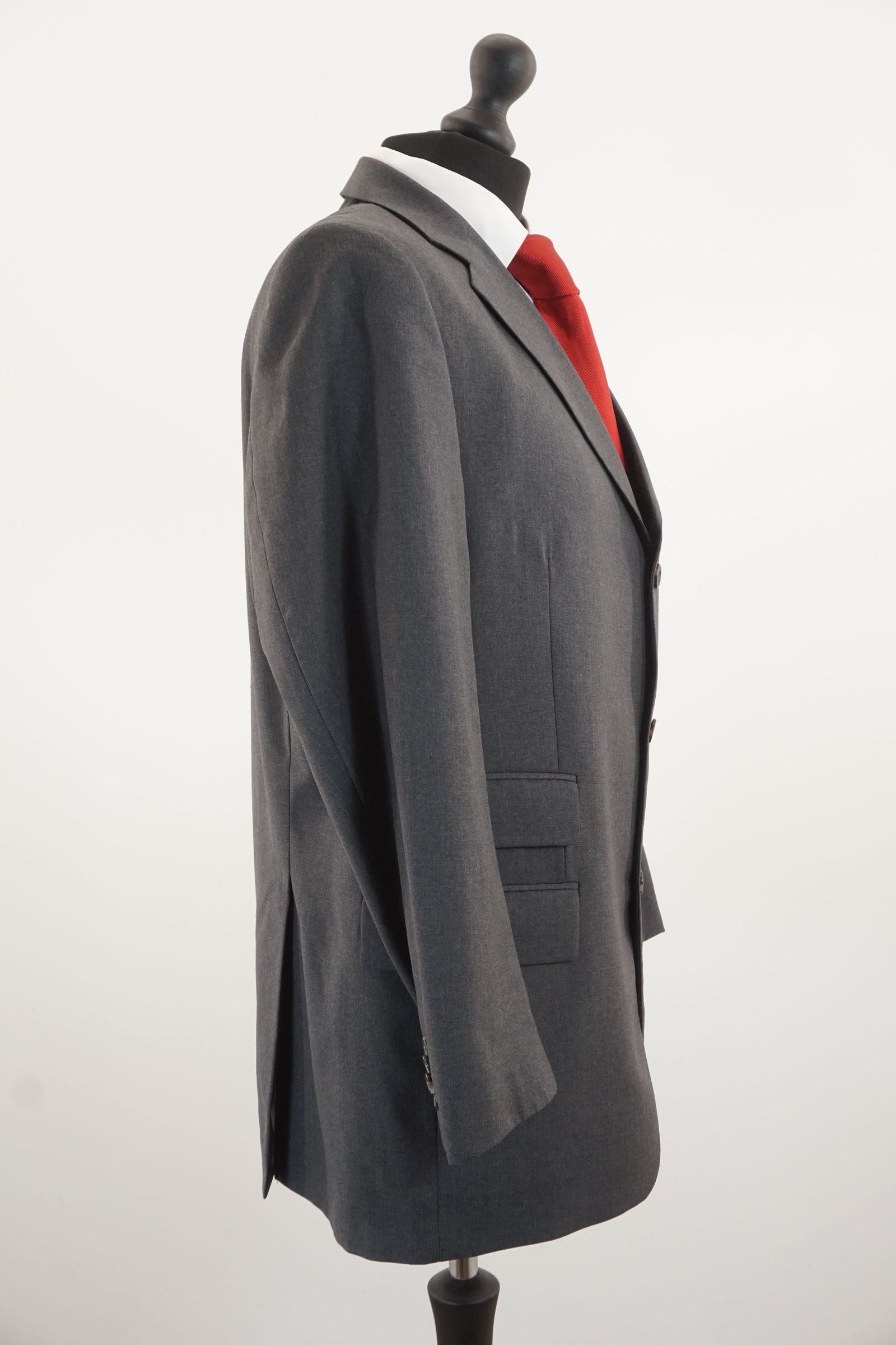 SÖR Loro Piana giacca giacca 25 grigio grigio scuro 3 bottoni Super 110s Nuovo D420 SÖR Loro Piana giacca giacca 25 grigio grigio scuro 3 bottoni Super 110s Nuovo D420