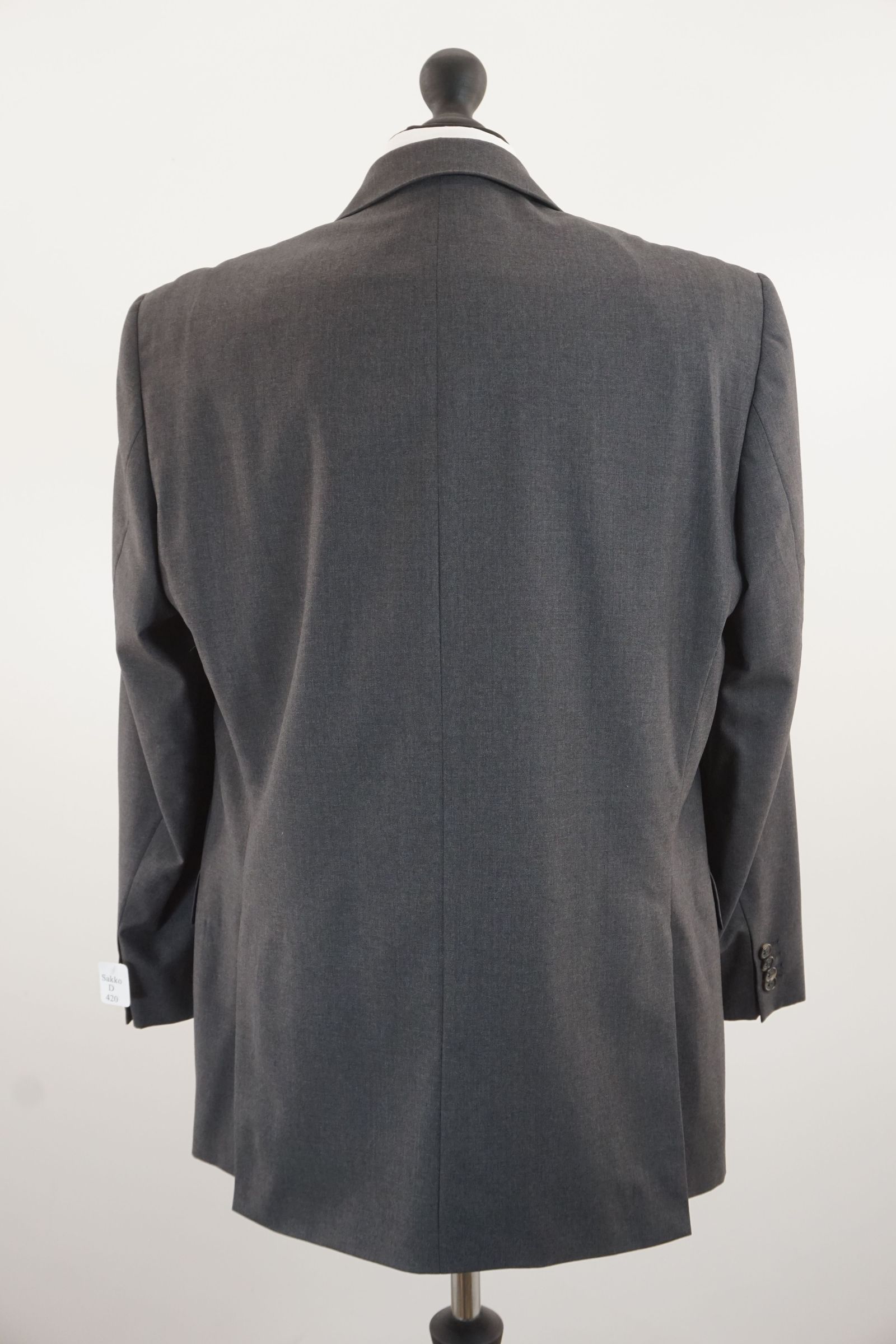 SÖR Loro Piana giacca giacca 25 grigio grigio scuro 3 bottoni Super 110s Nuovo D420 SÖR Loro Piana giacca giacca 25 grigio grigio scuro 3 bottoni Super 110s Nuovo D420