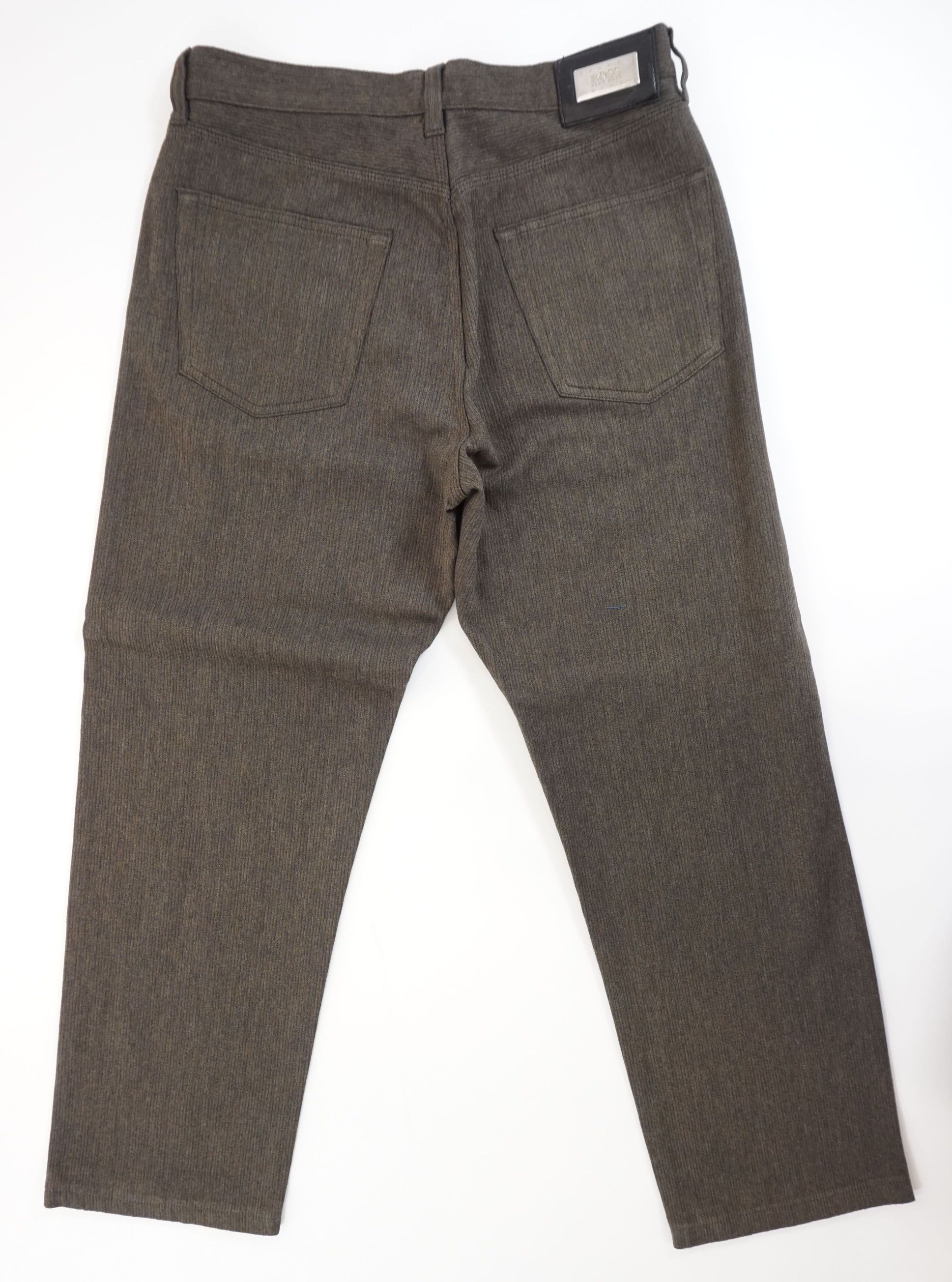 HUGO BOSS Alabama men's jeans trousers W33 L28 33/28 blue gray striped straight HUGO BOSS Alabama men's jeans trousers W33 L28 33/28 blue gray striped straight
