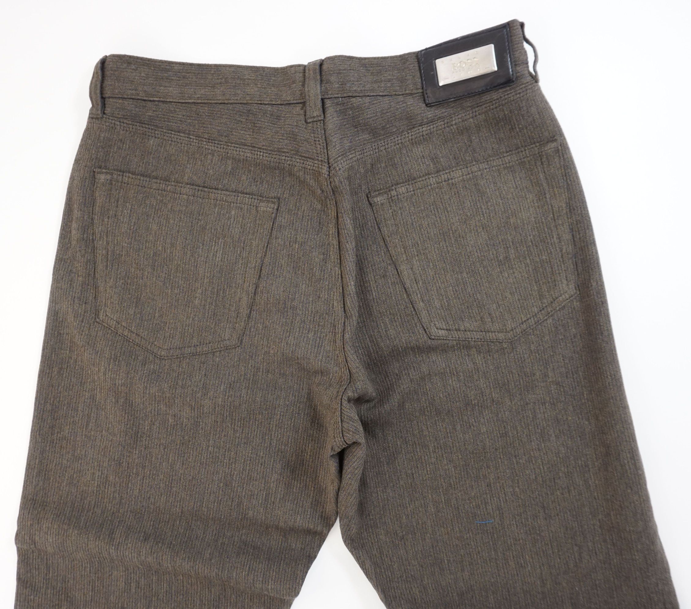 HUGO BOSS Alabama men's jeans trousers W33 L28 33/28 blue gray striped straight HUGO BOSS Alabama men's jeans trousers W33 L28 33/28 blue gray striped straight
