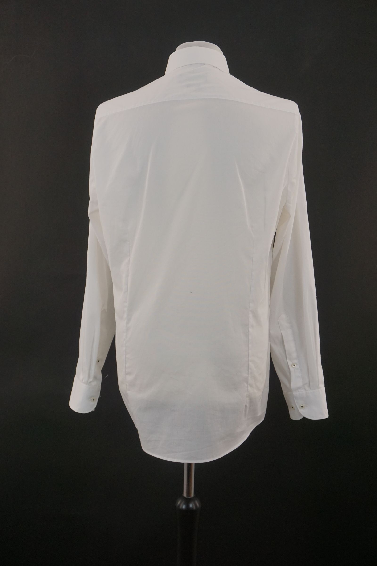 Nils Sundström shirt L KW41 white long sleeve shark slim stretch B562 Nils Sundström shirt L KW41 white long sleeve shark slim stretch B562