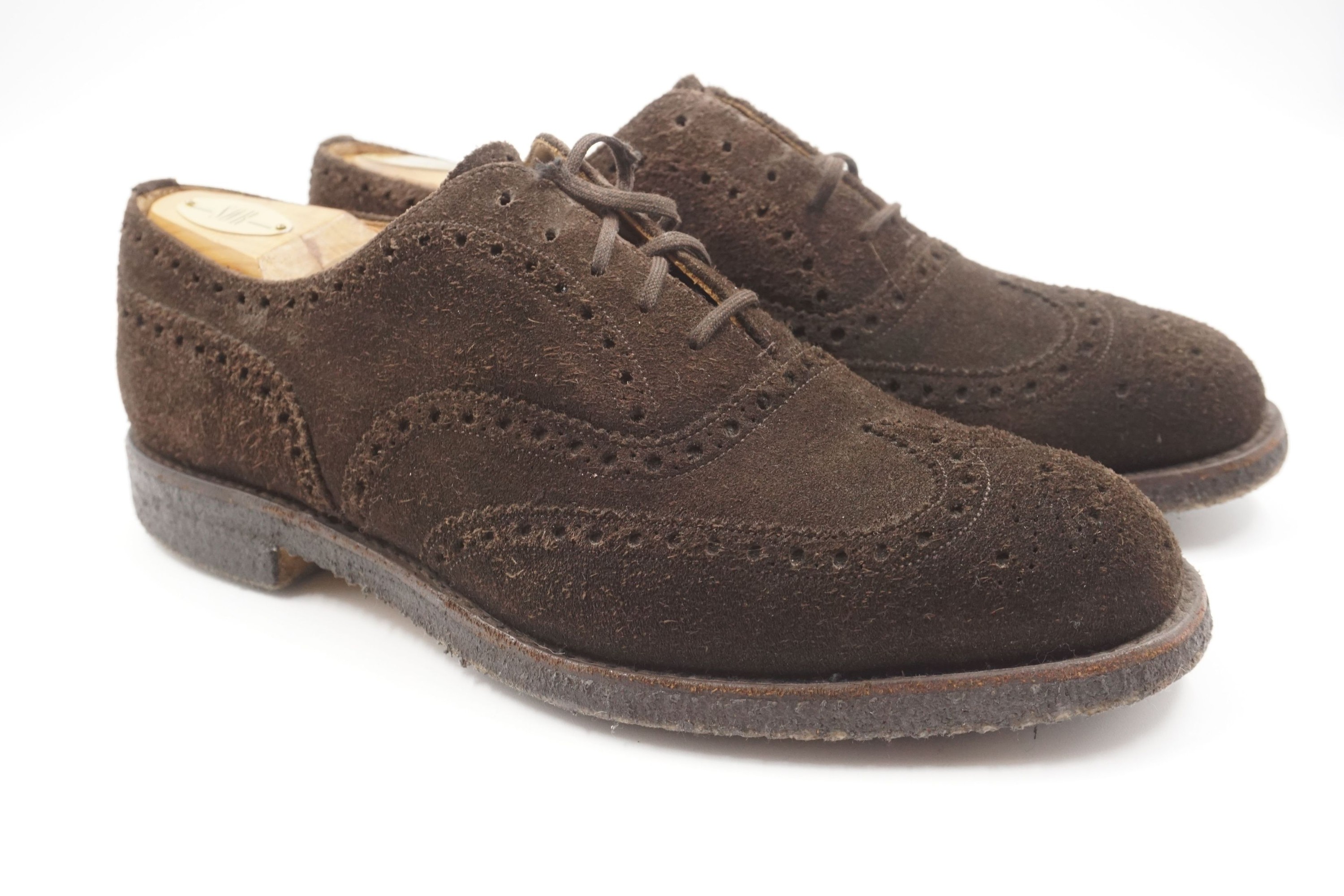 Church's Men Brogues Shoes Dark Brown EU 45 Leather + Shoe