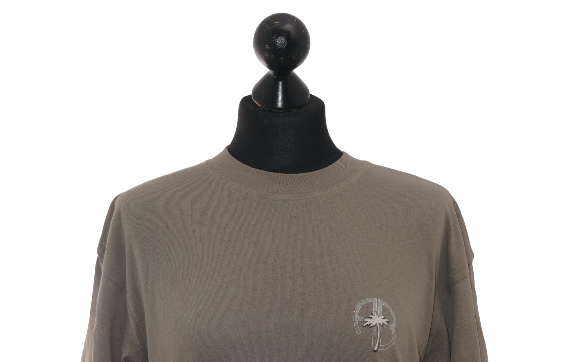 ANINE BING women's T-shirt S green olive motif round neck short sleeve jersey cotton NEW ANINE BING women's T-shirt S green olive motif round neck short sleeve jersey cotton NEW