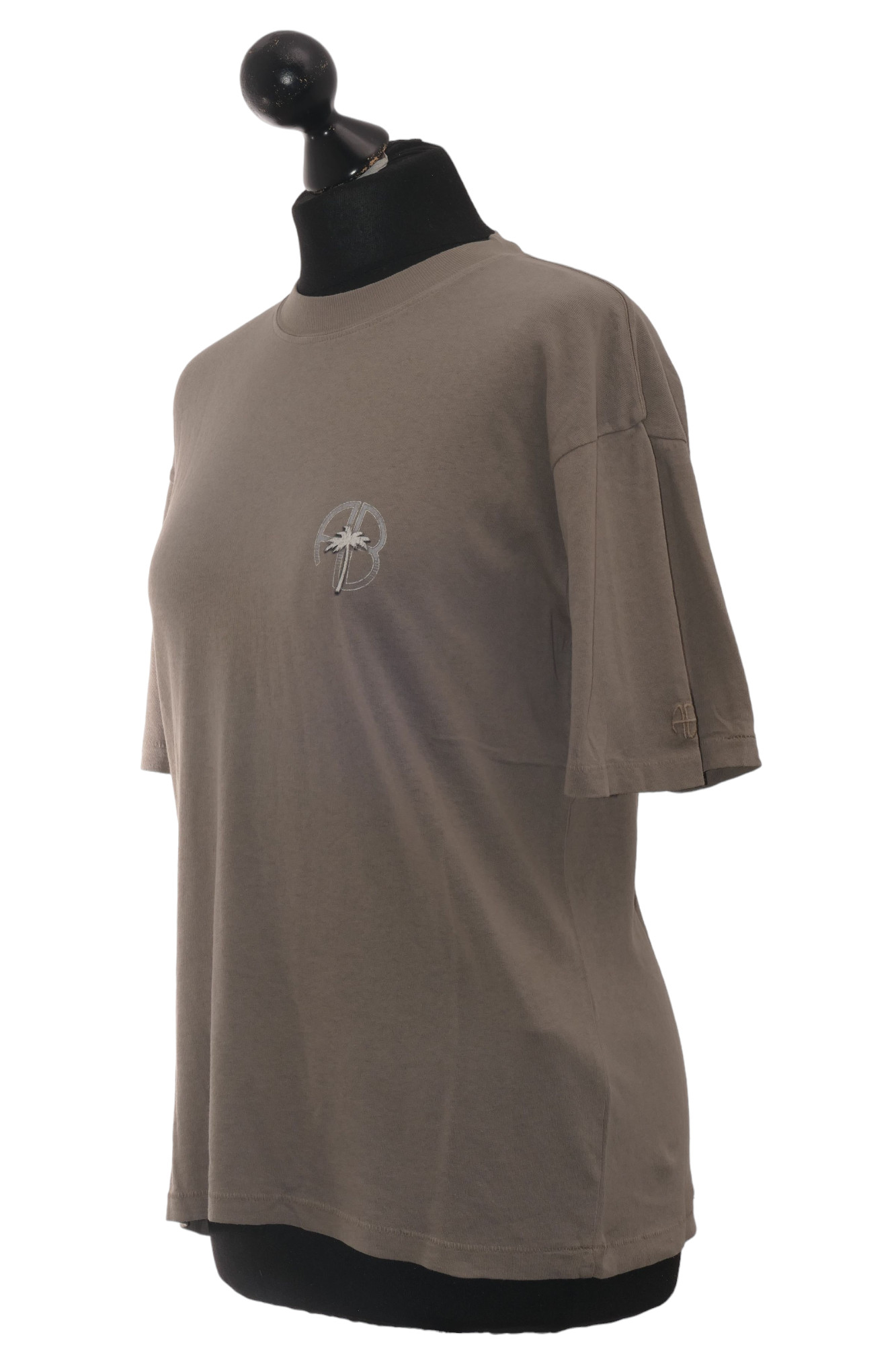 ANINE BING women's T-shirt S green olive motif round neck short sleeve jersey cotton NEW ANINE BING women's T-shirt S green olive motif round neck short sleeve jersey cotton NEW