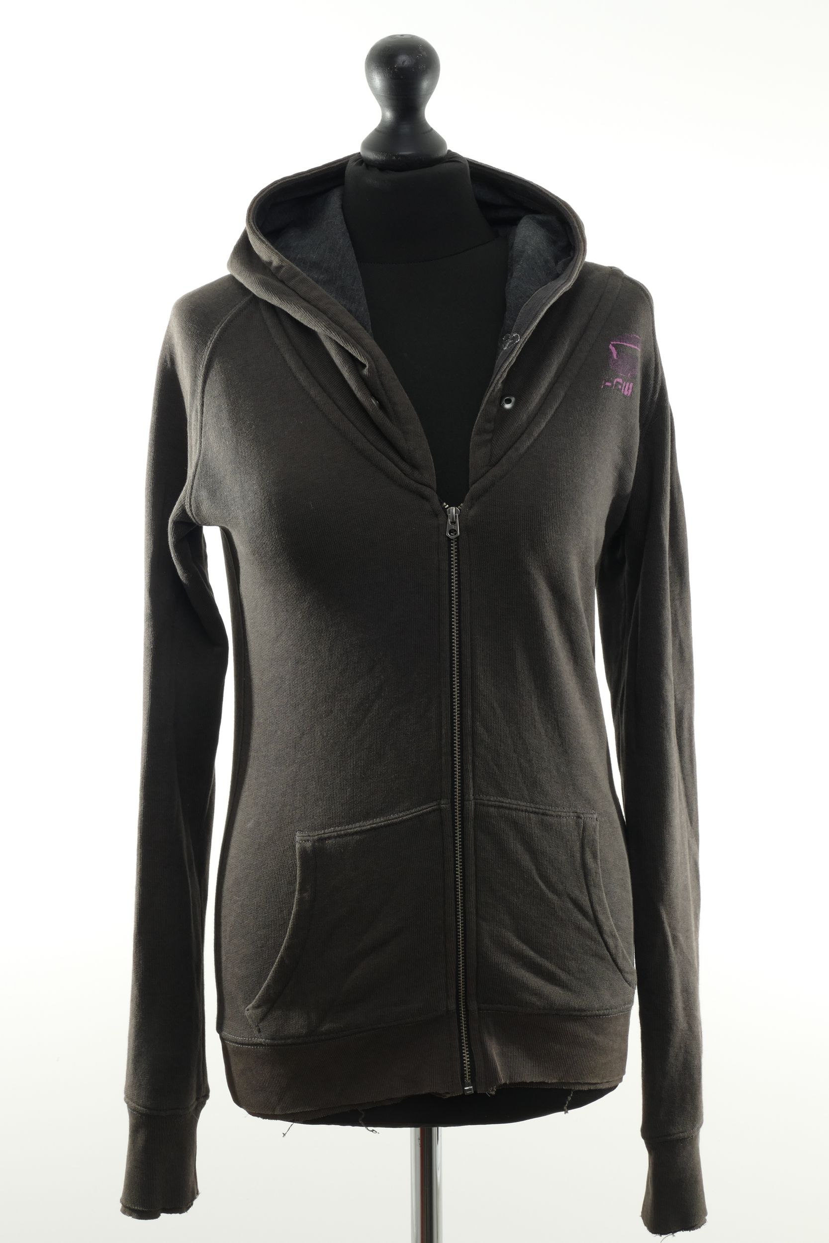 G-Star Women's Sweat Jacket Crash Hood Vest SW WMN S gray dark gray hood G-Star Women's Sweat Jacket Crash Hood Vest SW WMN S gray dark gray hood