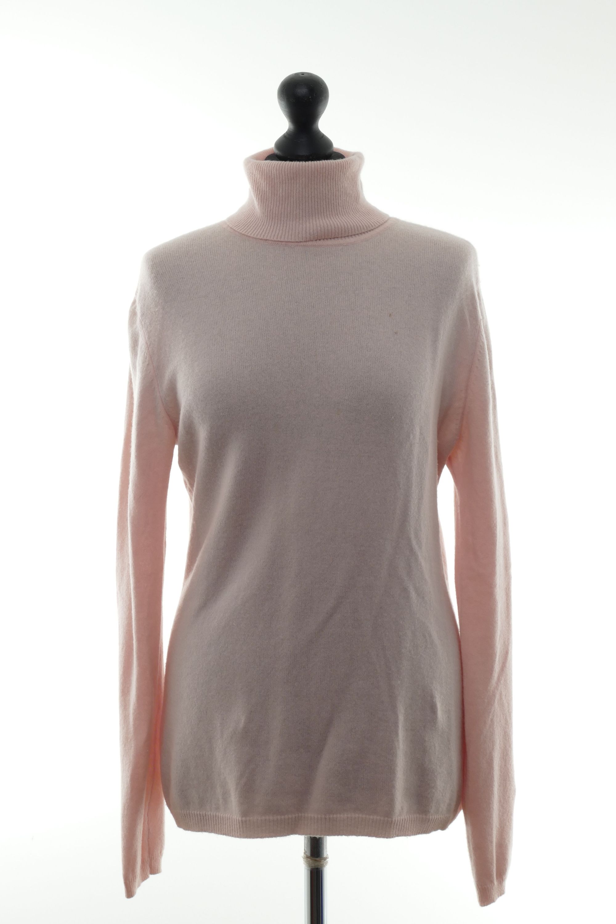 Rollkragenpullover Rolli Rolli Hellblau Beige Jeansjacke Rolli