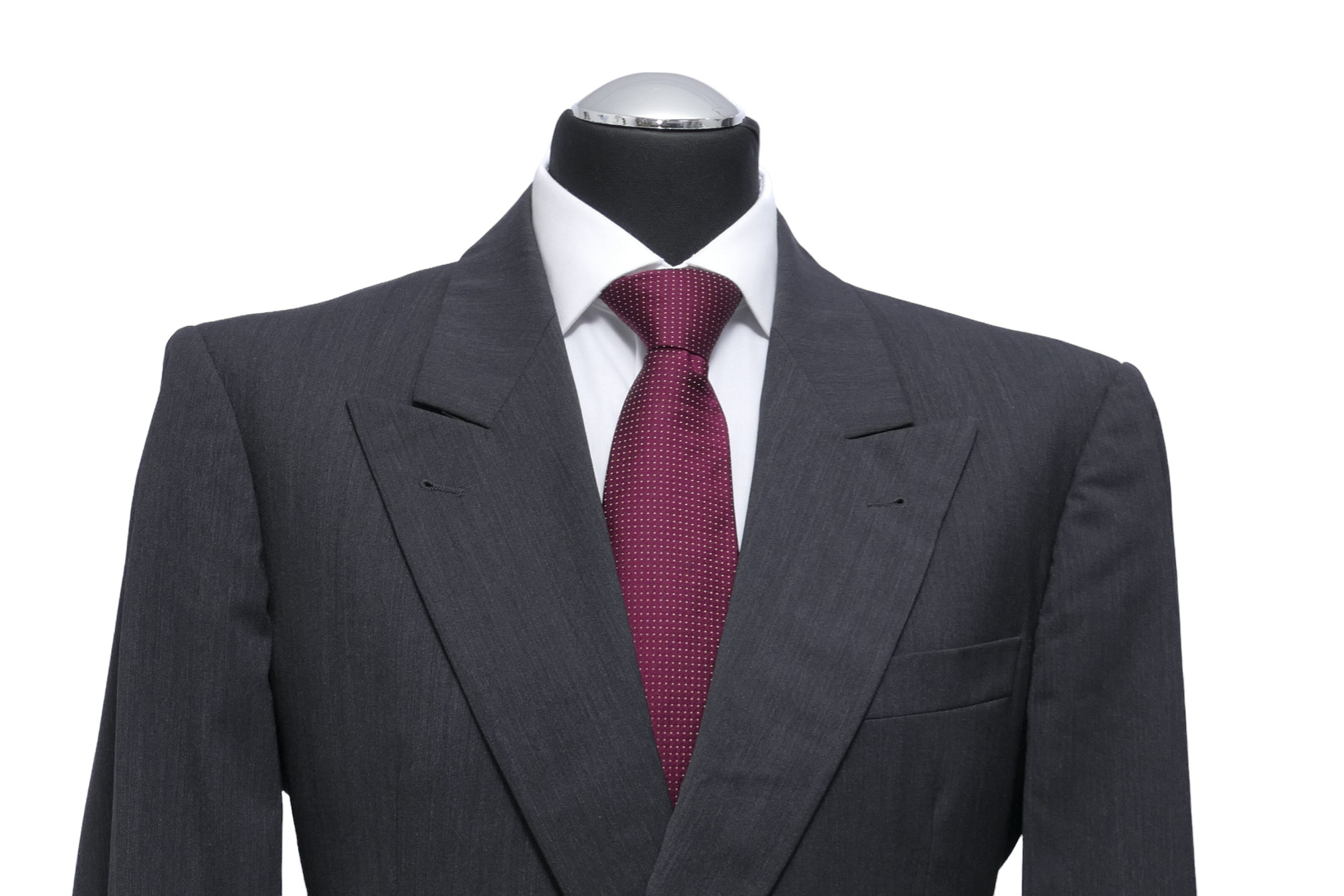 Giacca da uomo SÖR Ermenegildo Zegna 48 grigio antracite doppiopetto in lana Giacca da uomo SÖR Ermenegildo Zegna 48 grigio antracite doppiopetto in lana