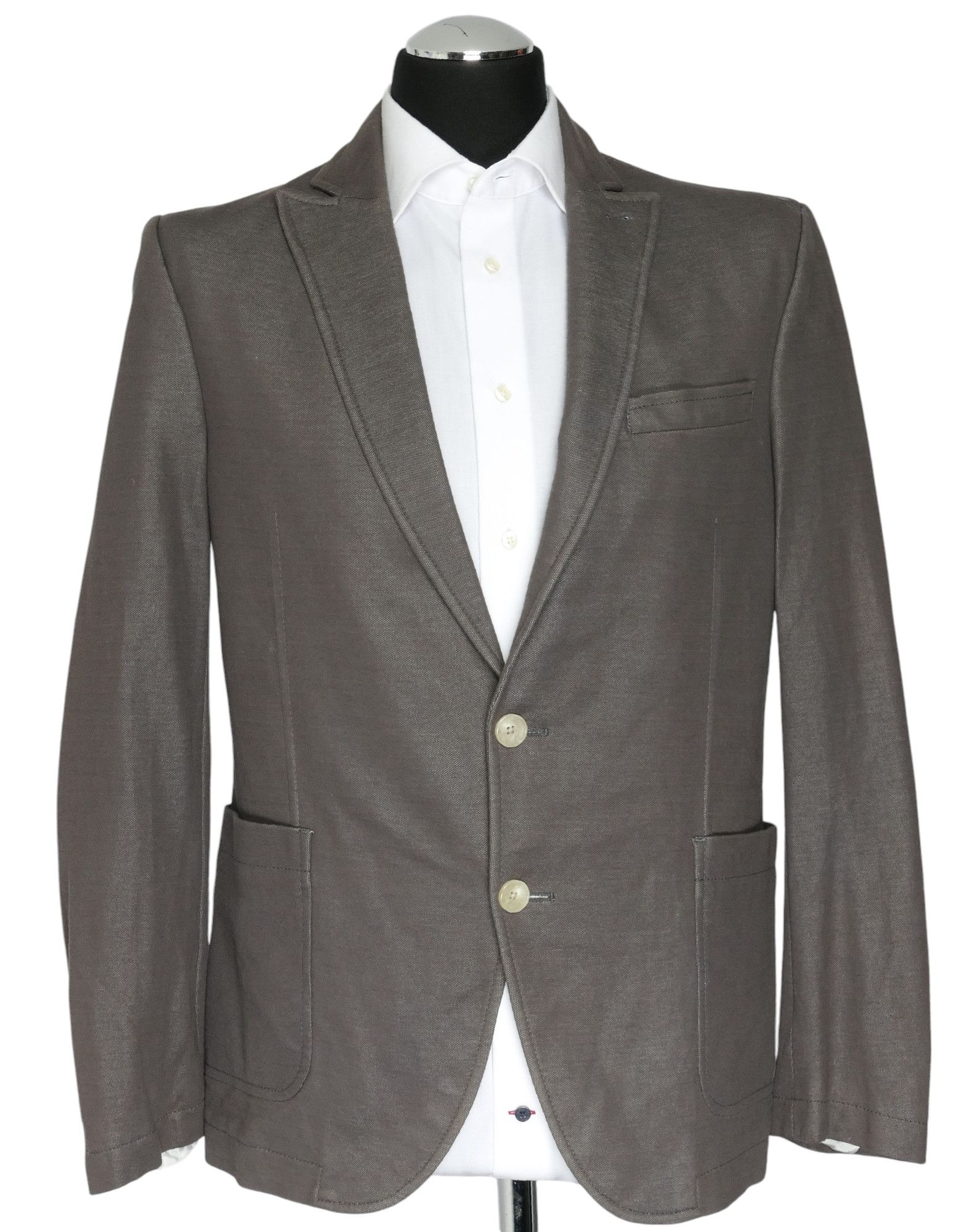 Giacca uomo Drykorn 50 grigia monopetto 2 bottoni 100% cotone B-stock Giacca uomo Drykorn 50 grigia monopetto 2 bottoni 100% cotone B-stock