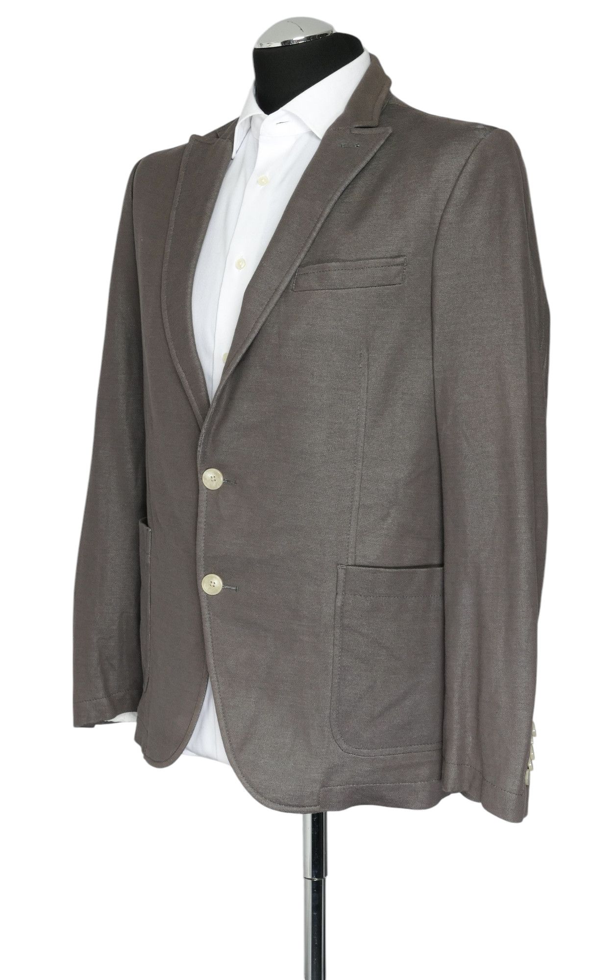 Giacca uomo Drykorn 50 grigia monopetto 2 bottoni 100% cotone B-stock Giacca uomo Drykorn 50 grigia monopetto 2 bottoni 100% cotone B-stock