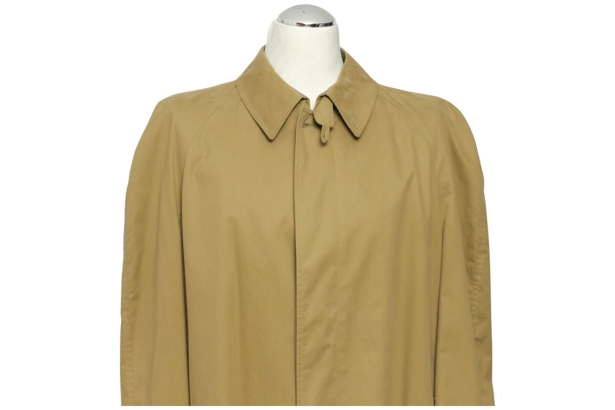 Allegri Men's Trench Coat 54 XL Beige Single Breasted Lining Long