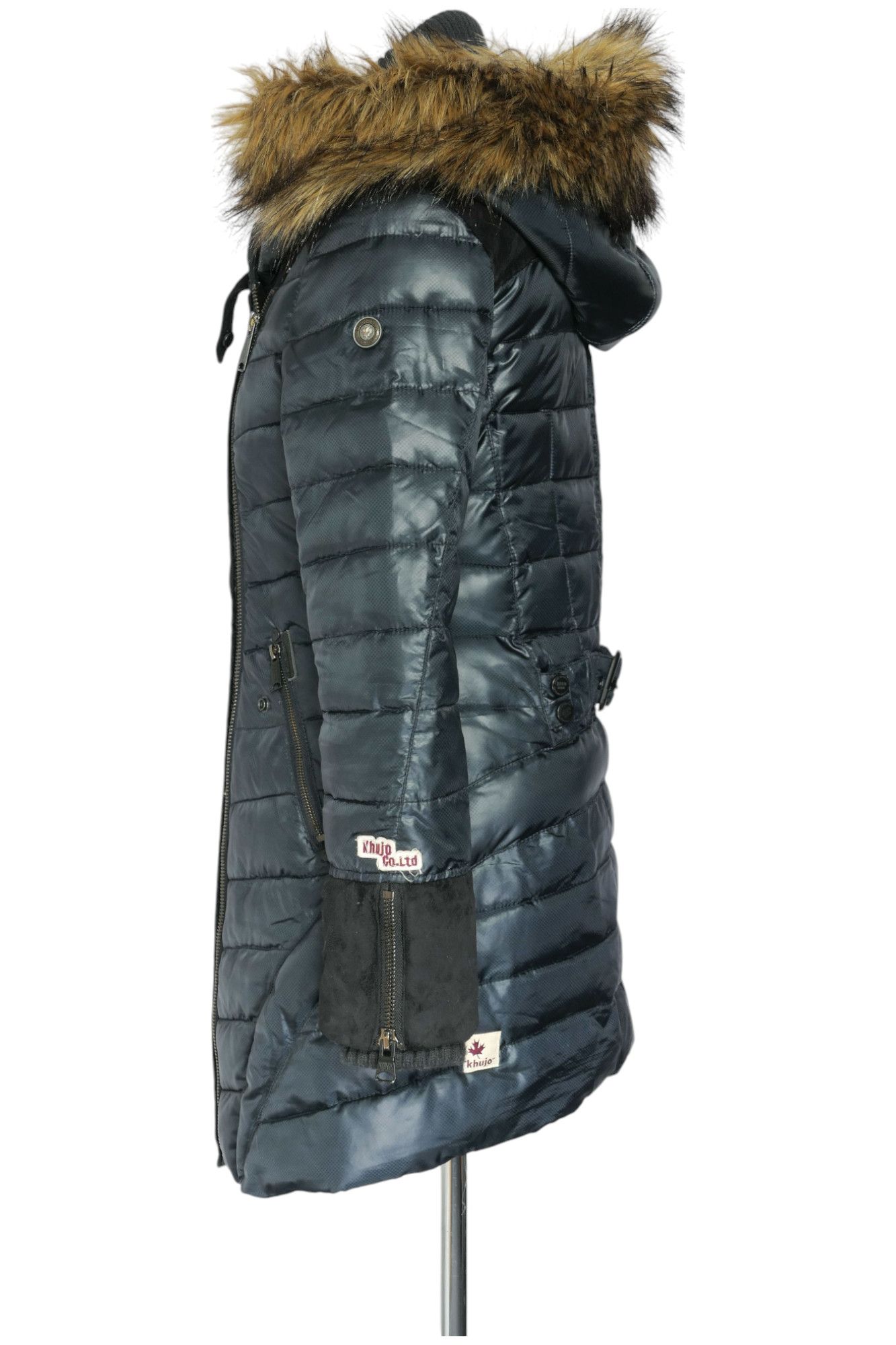 Khujo women's quilted jacket Anthra Inner Jacket S dark blue warmly lined Khujo women's quilted jacket Anthra Inner Jacket S dark blue warmly lined