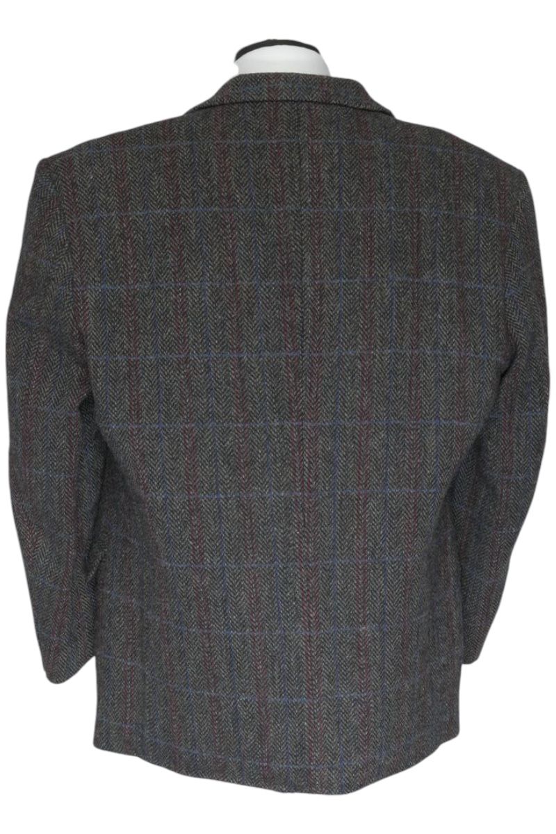 Giacca blazer Harris Tweed 50 grigio grigio scuro spigata monopetto 2 bottoni vintage Giacca blazer Harris Tweed 50 grigio grigio scuro spigata monopetto 2 bottoni vintage