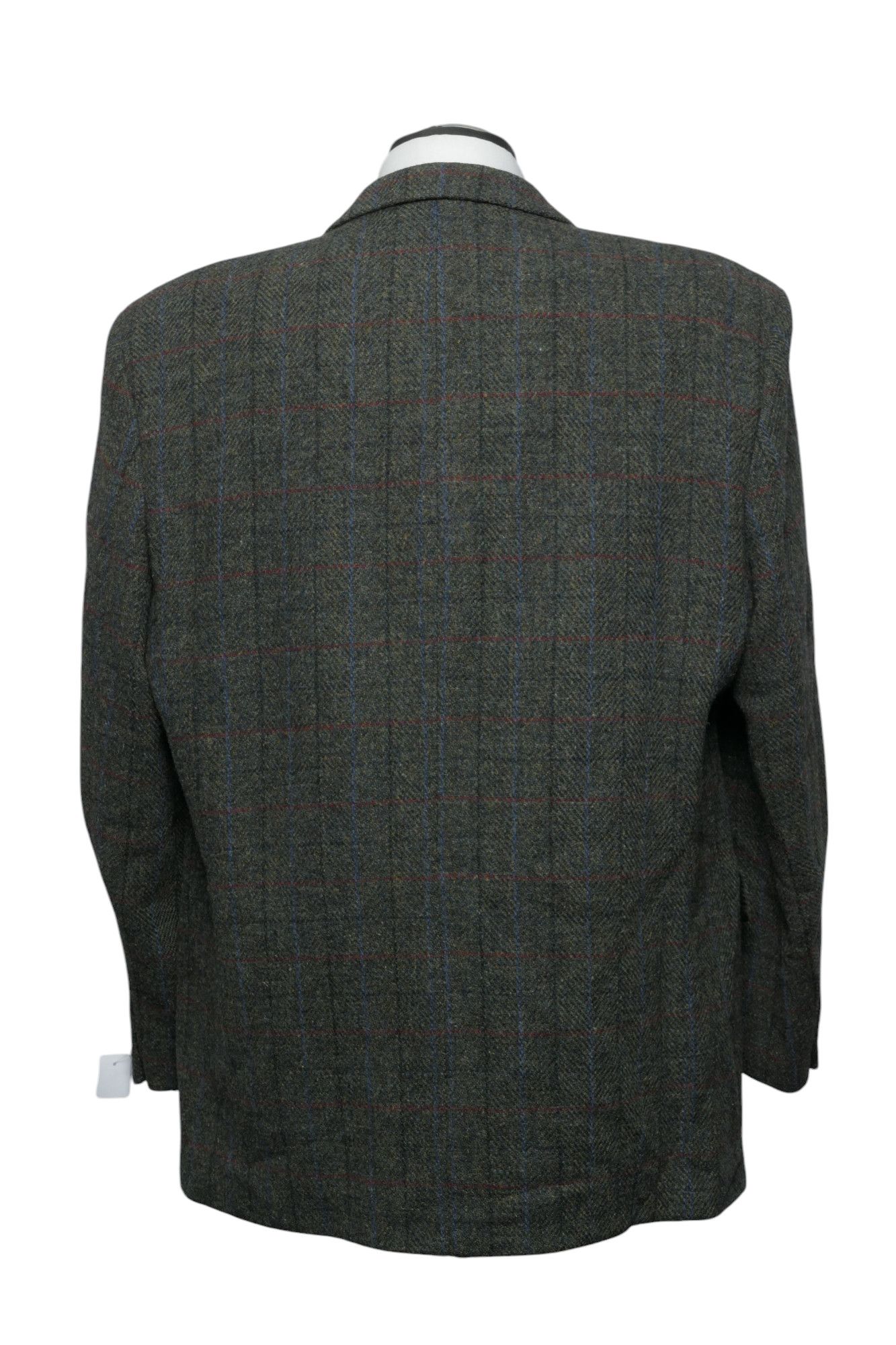 Harris TweedPaul R. Giacca Smith giacca 54 grigio oliva a quadretti 3 bottoni come nuova Harris TweedPaul R. Giacca Smith giacca 54 grigio oliva a quadretti 3 bottoni come nuova