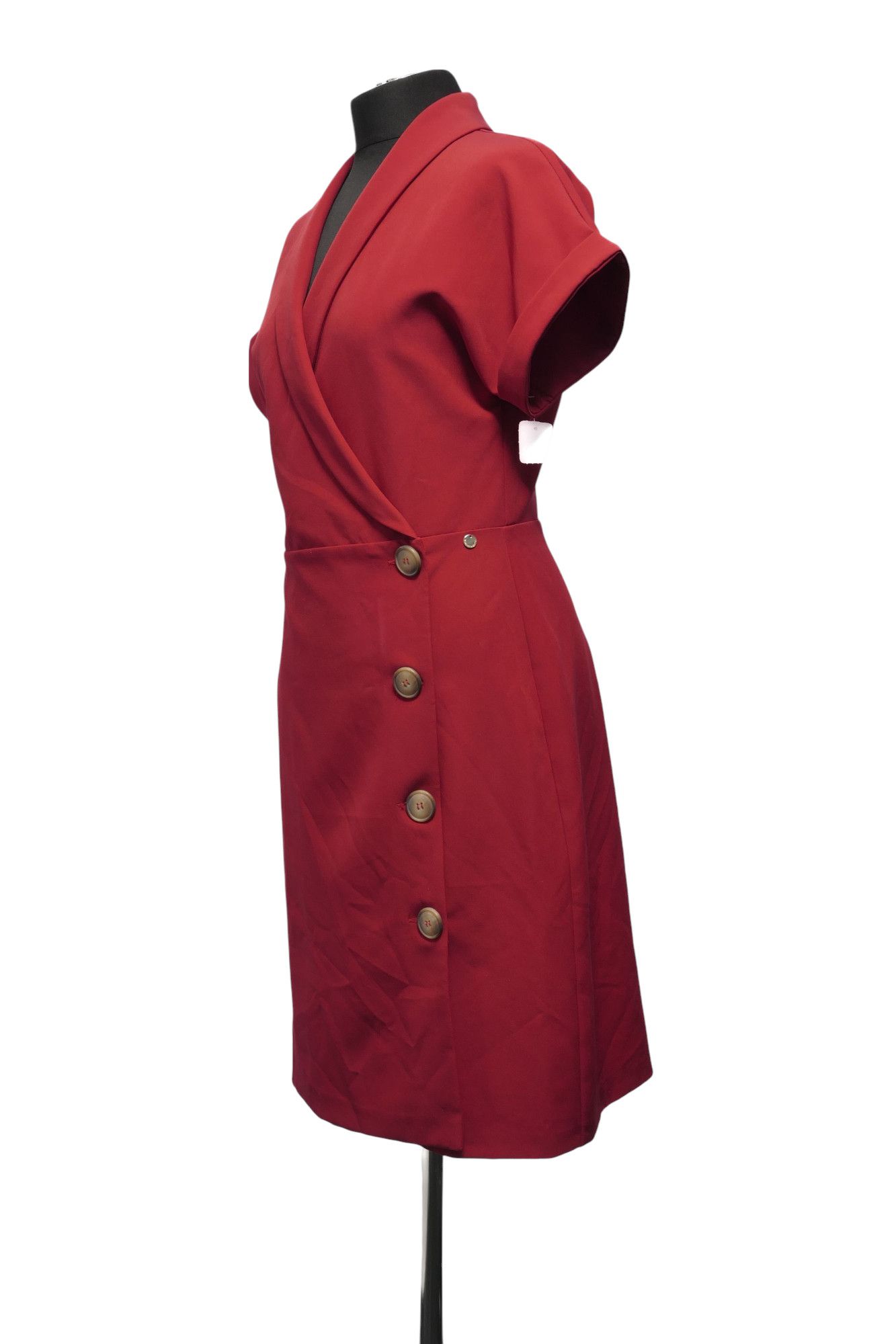 Rinascimento sheath dress dress M red uni short sleeve Rinascimento sheath dress dress M red uni short sleeve