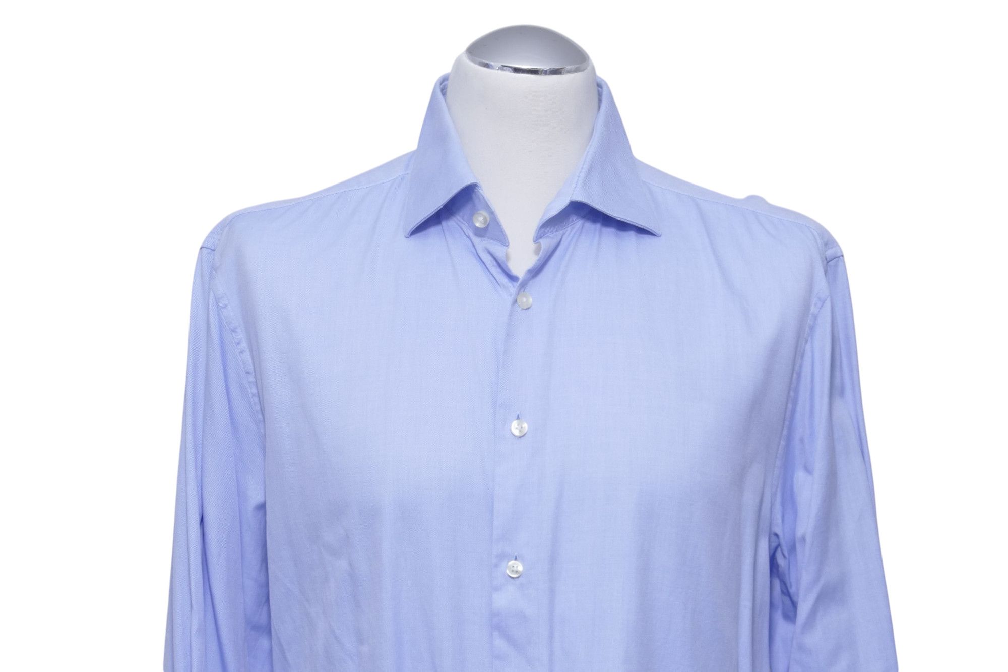 Camicia Tommy Hilfiger KW44 XL Slim blu azzurro manica lunga squalo ÄL 69cm Camicia Tommy Hilfiger KW44 XL Slim blu azzurro manica lunga squalo ÄL 69cm