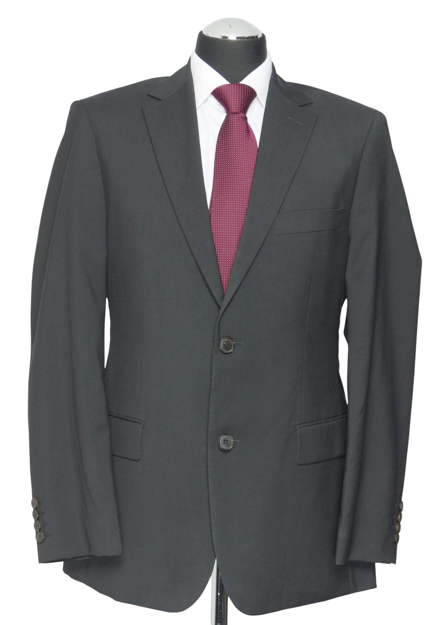 Giacca HUGO BOSS da uomo Pasolini 48 nera monopetto a 2 bottoni in lana vergine Giacca HUGO BOSS da uomo Pasolini 48 nera monopetto a 2 bottoni in lana vergine