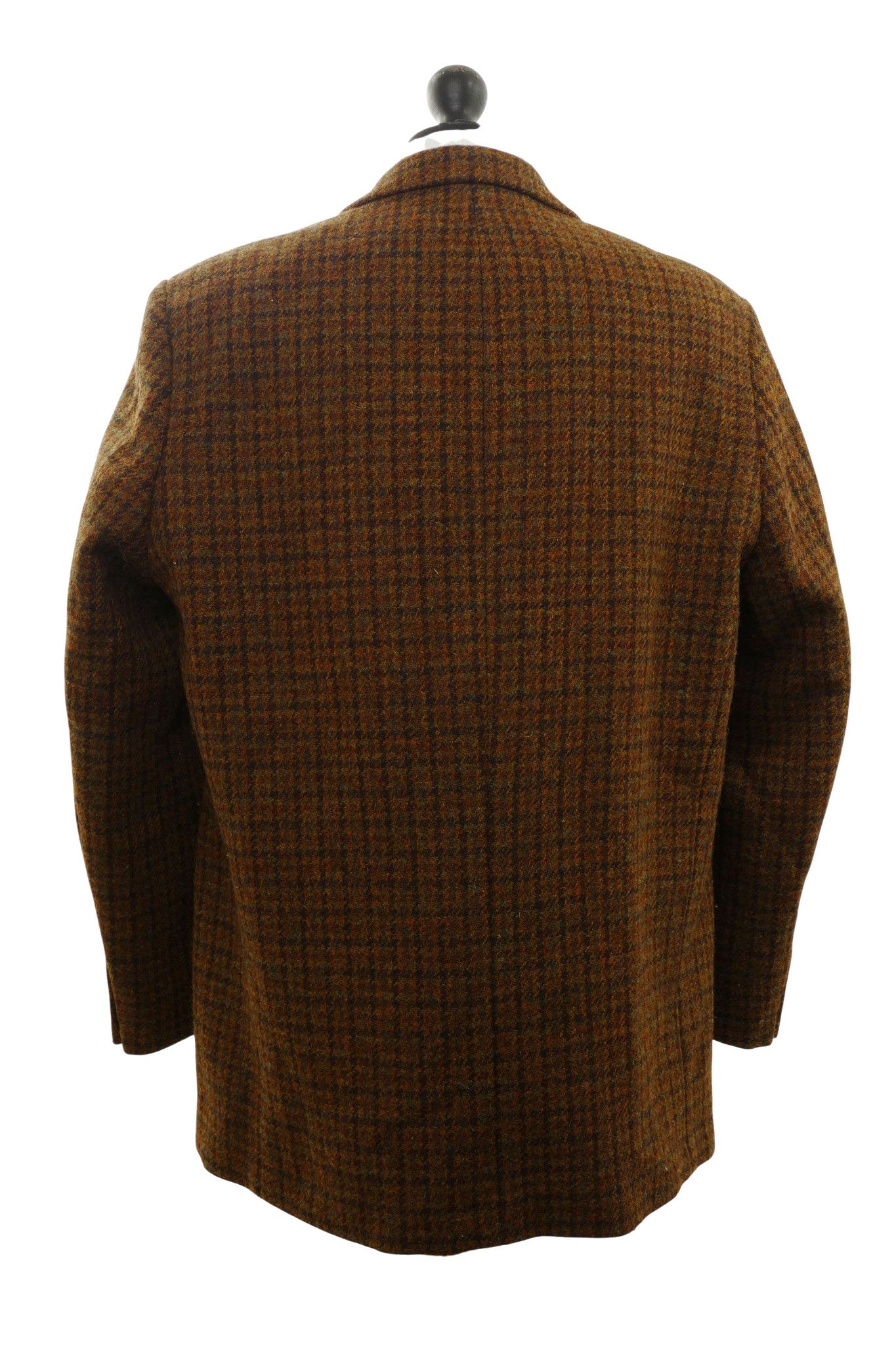 Giacca Harris Tweed giacca 27 marrone oliva a quadri 2 bottoni in pelle come nuova Giacca Harris Tweed giacca 27 marrone oliva a quadri 2 bottoni in pelle come nuova