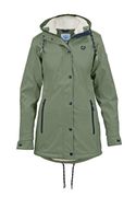 MADSea Friesennerz Regenjas voor dames, met warm gevoerde teddyfleece, waterdicht, petrolblauw, 42