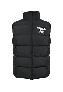 GRILL OR DIE Unisex Weste Steppweste ärmellos