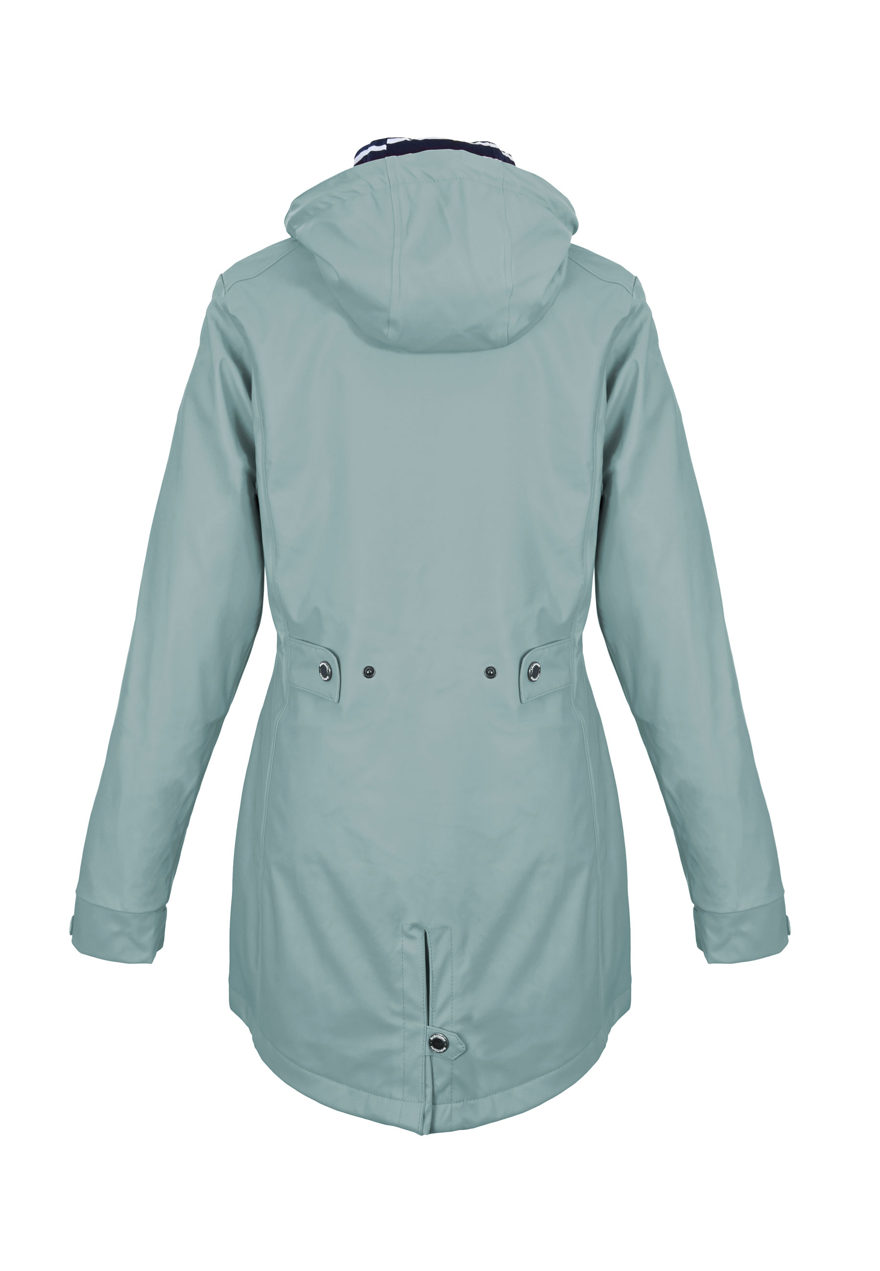 Regenliebe Damen Regenmantel Friesennerz gestreiftes Innenfutter Regenliebe Damen Regenmantel Friesennerz gestreiftes Innenfutter