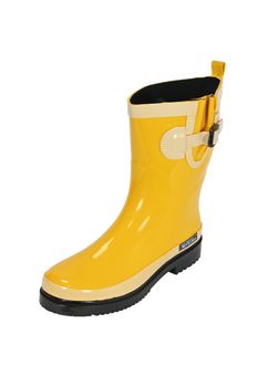 B-Ware MADSea Damen Gummistiefel Ocean Pure Gelb Halbschaft 