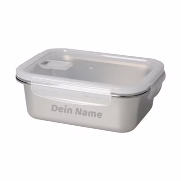 Personalisierte Lunchbox Erwachsene und Kinder mit 1100 ml - BPA-freie Edelstahl Brotdose - Mikrowellengeeignet & spülmaschinengeeignet - auslaufsicherer Behälter