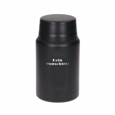 Personalisierter Edelstahl Thermobehälter 'Take Away' - 0,5 L Behälter - Isolierbehälter für Essen - Auslaufsichere Lunchbox für Kinder & Erwachsene - Speisegefäß mit Löffel